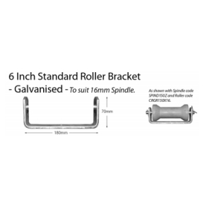 Boat Roller Bracket - Standard - 6"