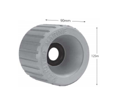 4" X 4" Wobble Rollers - Non Marking Rubber (25mm Bore)