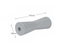 8" Vee Rollers - Non Marking (20mm Bore)