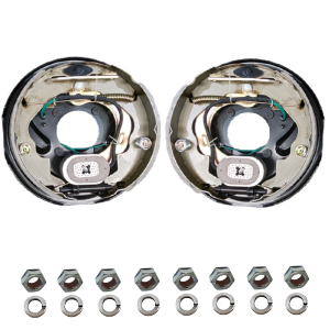 45mm Square - Assembled - 10" Ford Drum Hubs + Elec Backing Plates