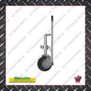 Easy Mover Jockey Wheel - Single Solid Rubber Wheel - Clamp On