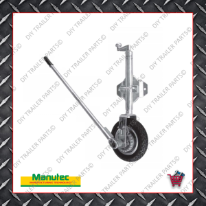 Easy Mover Jockey Wheel - Single Solid Rubber Wheel - Swivel Bolt On