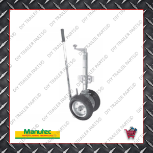 Easy Mover Jockey Wheel - Twin Solid Rubber Wheels