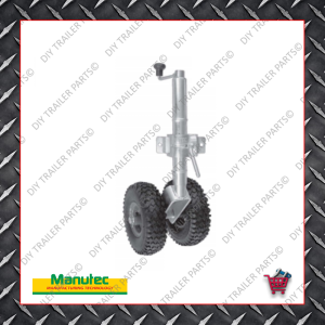 Easy Mover Jockey Wheel - Twin Pneumatic Wheels