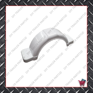 Trailer Mud Guard - Plastic - White (Suits 13" to 14")