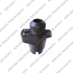 Large Round Trailer Plug 7 Pin - LED