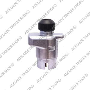 Large Round Trailer Plug 7 Pin - Metal
