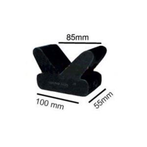4" V Block - Rubber (15mm Bore)
