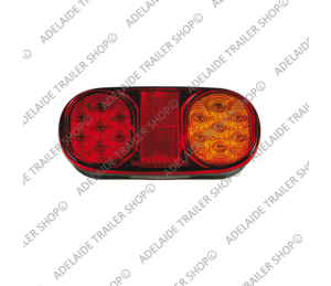 LED Trailer Light - 202 Series - Amber / Red / Number Plate Light (Black Body)