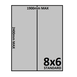 8x6 Trailer Floor - Checkerplate
