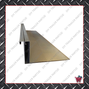 8x6 Folded Trailer Body - Checkerplate