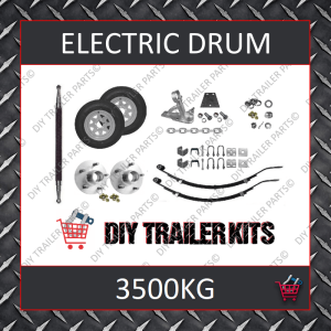 Tandem Axle Running Gear Kit - Electric Brake 3500kg (Parts Only)