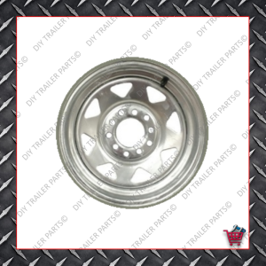 13" Multistud Ht/Ford Trailer Rim - Galvanised