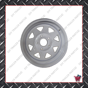14" Trailer Rim - White - Ford