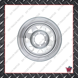 15" Trailer Rim - Galvanised - 6 Stud Landcruiser