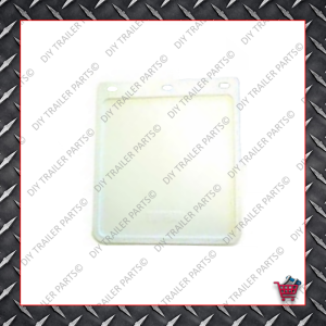 Trailer Mud Flap - White  (9" X 10")