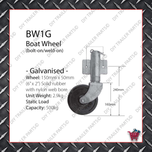 Standard Jockey Wheel (Galvanised) JW1UBG