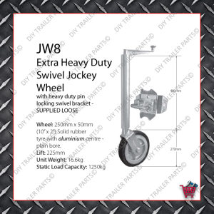 Standard Jockey Wheel (Galvanised) JW1UBG