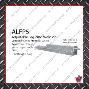 Adjustable Leg 500mm - Metric Thread - Front