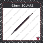 Trailer Axle - 63mm Square (Natural)