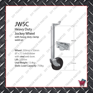 Standard Jockey Wheel (Galvanised) JW1UBG