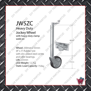 Standard Jockey Wheel (Galvanised) JW1UBG