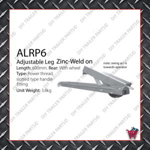 Adjustable Leg 500mm - Metric Thread - Front