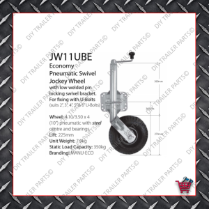 Economy Jockey Wheel (Incl. Clamp) JW1E