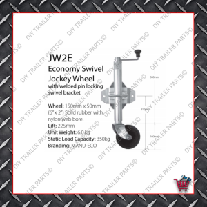 Economy Jockey Wheel (Incl. Clamp) JW1E