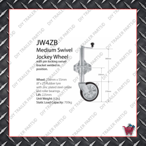 Economy Jockey Wheel (Incl. Clamp) JW1E