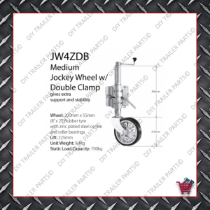 Economy Jockey Wheel (Incl. Clamp) JW1E