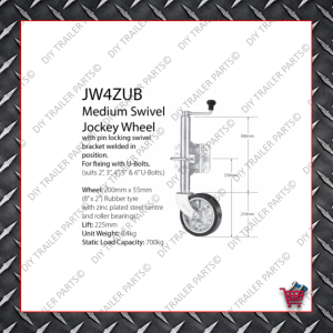 Economy Jockey Wheel (Incl. Clamp) JW1E