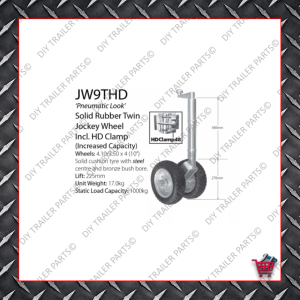 Economy Jockey Wheel (Incl. Clamp) JW1E