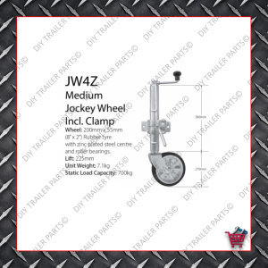 Medium Jockey Wheel (Incl. Clamp) JW4Z