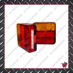 LED Trailer Light - Amber / Red / Number Plate Light (Pair)