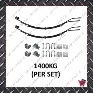 Slipper Spring Set- 45mm Wide - 6mm - 765mm (3 Leaf)