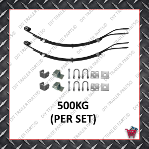 Slipper Spring Set- 45mm Wide - 6mm - 765mm (3 Leaf)