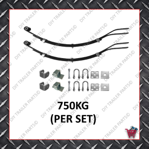 Slipper Spring Set- 45mm Wide - 6mm - 765mm (3 Leaf)