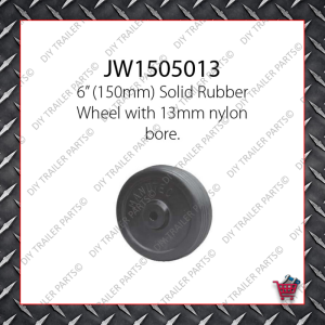 6" Solid Rubber Wheel
