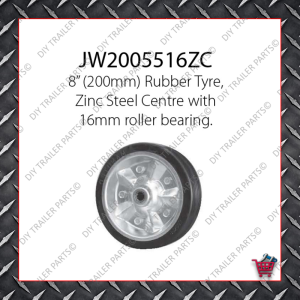6" Solid Rubber Wheel