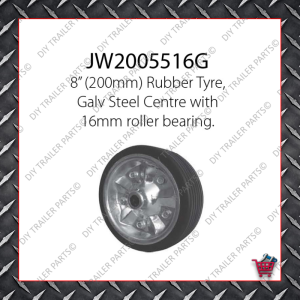 6" Solid Rubber Wheel