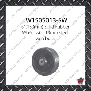 6" Solid Rubber Wheel