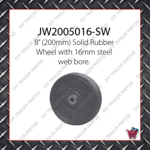 6" Solid Rubber Wheel