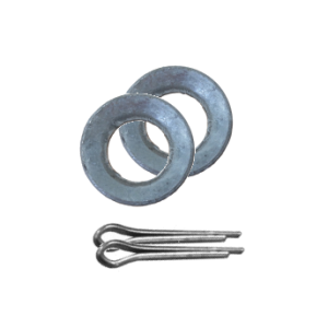 2x Marine Cone Washer & Split Pins - Galvanised