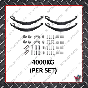 Roller Rocker Spring Set - Suit 15-16" Wheels (9 Leaf) (Galvanised)
