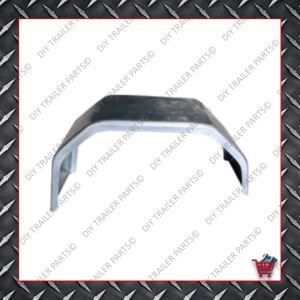 Trailer Mud Guard - Single Axle - Checkerplate (Suits 13" to 14")