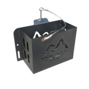 Bolt on Hammertone Jerry Can Holder - With Side Flange