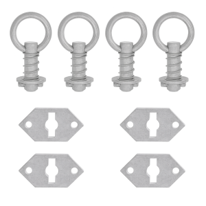 TurnLock 1T Tie Down Point Kit - Steel Receivers